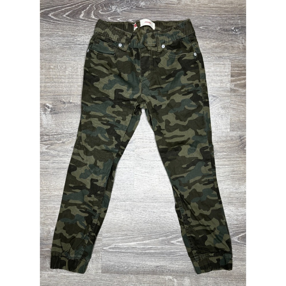 Levis Youth Boys Pull On Joggers Drawstring Waist Camouflage Size 8 Reg‎